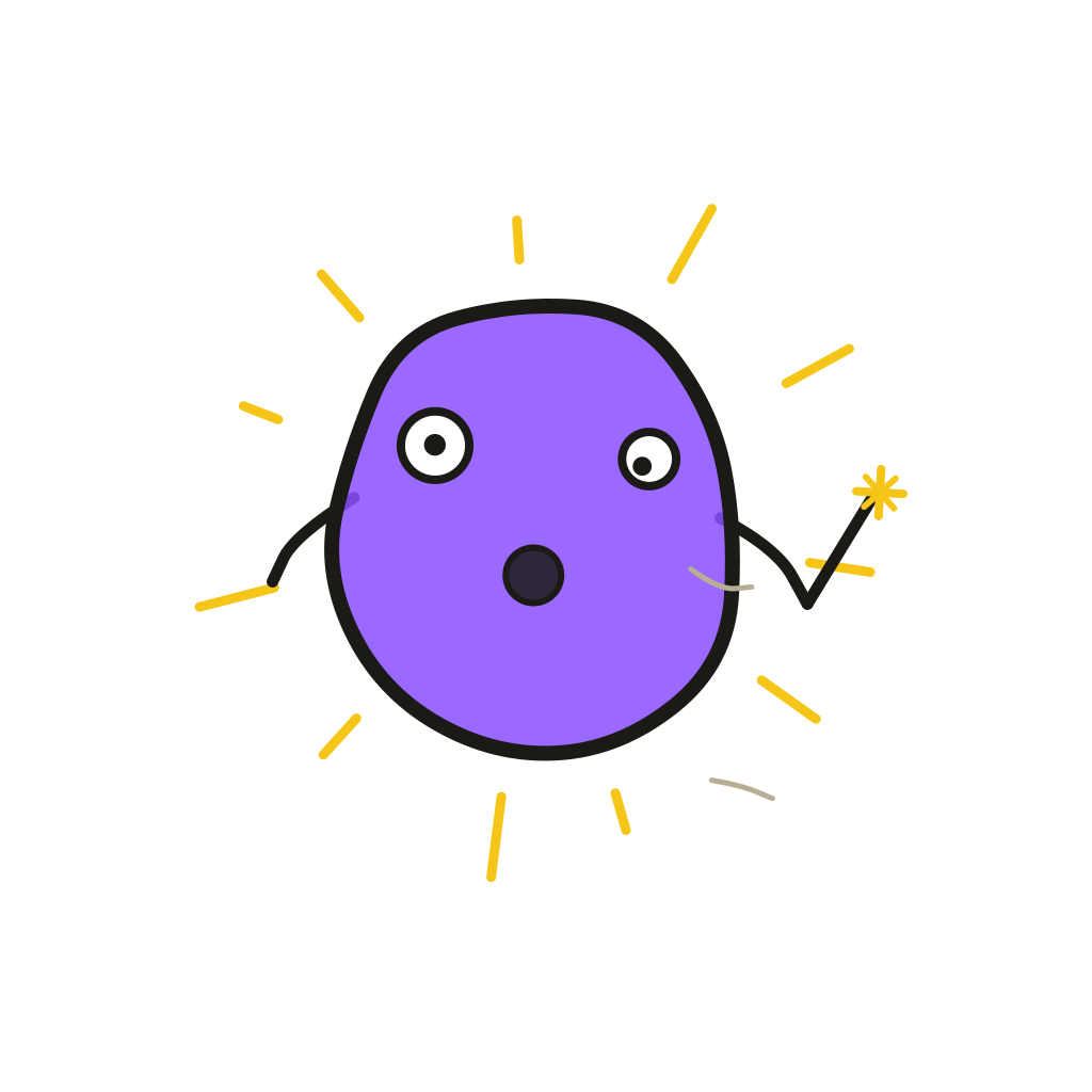 Drawing of Blorbo the Wizard