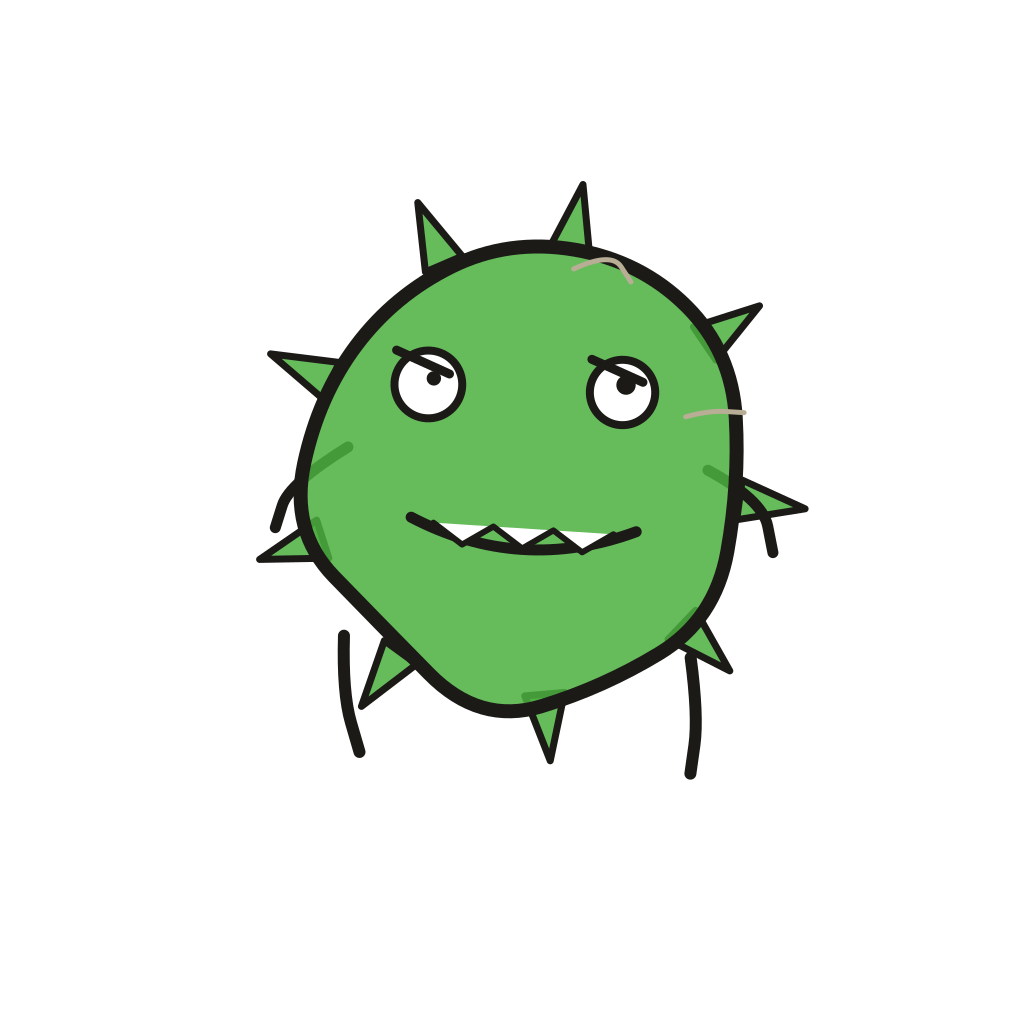 Drawing of Chompzilla
