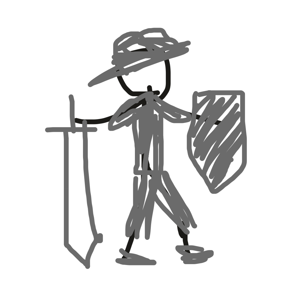 Drawing of Nameless Knight