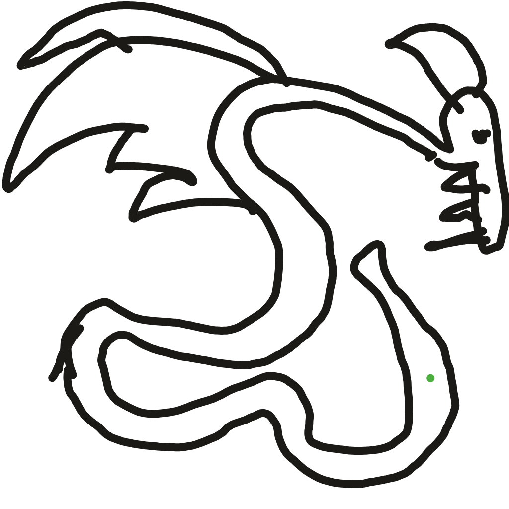 Drawing of Snake Dragon