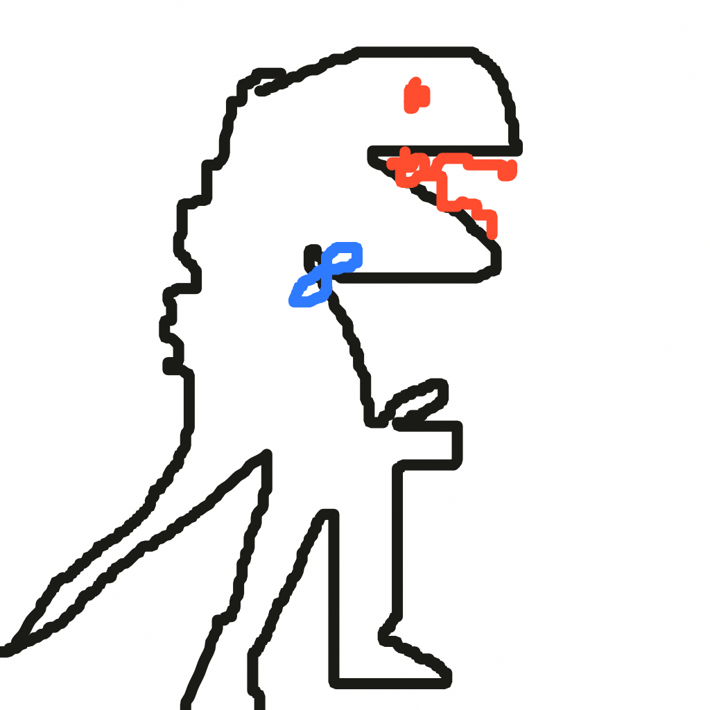Drawing of rexy