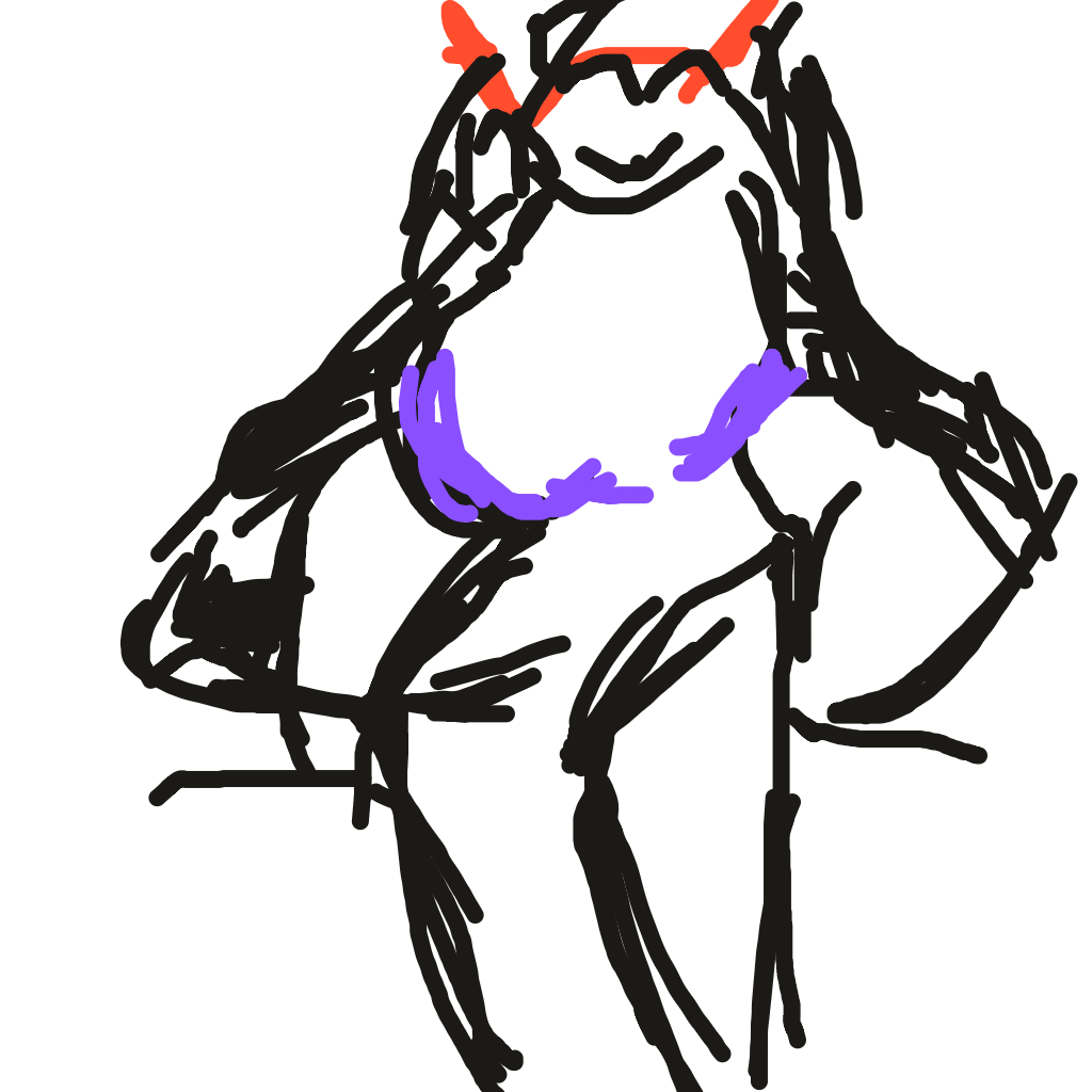 Drawing of Weird Shaman Lady