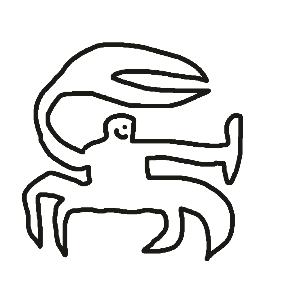 Drawing of Crabby McCrab Face