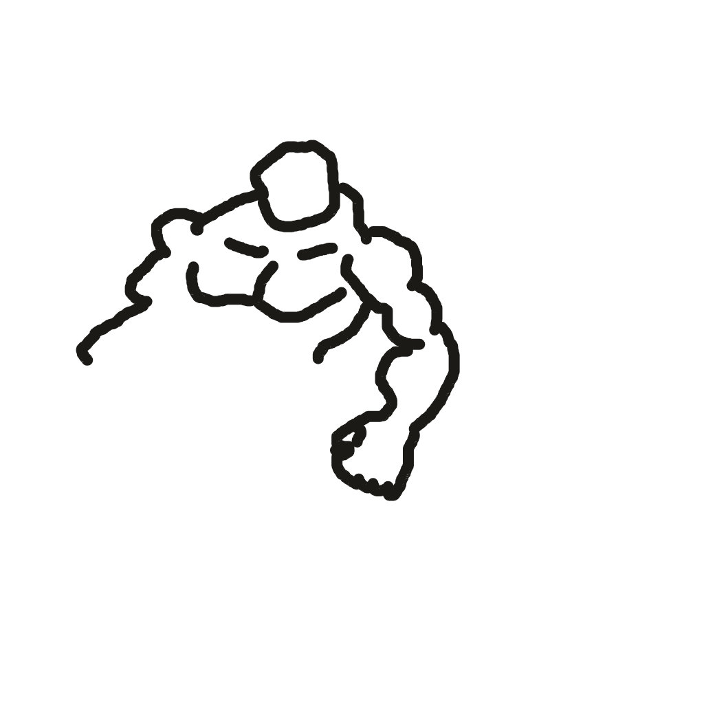 Drawing of muscle arm