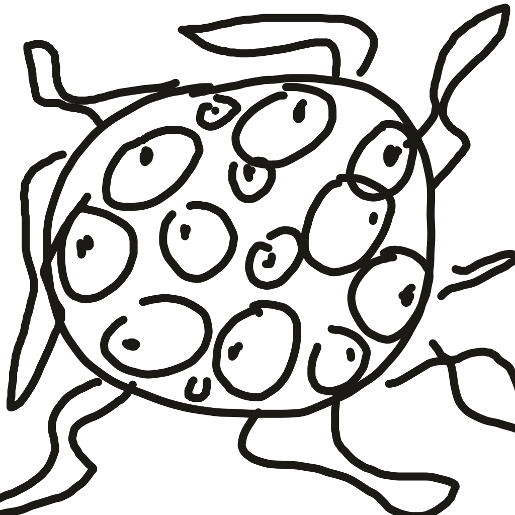 Drawing of ALL EYES