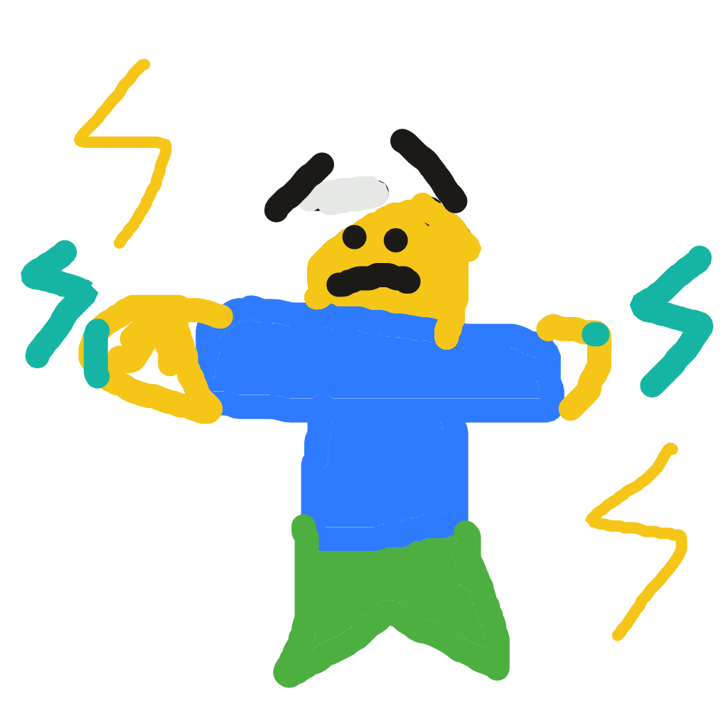 Drawing of not very angry boy