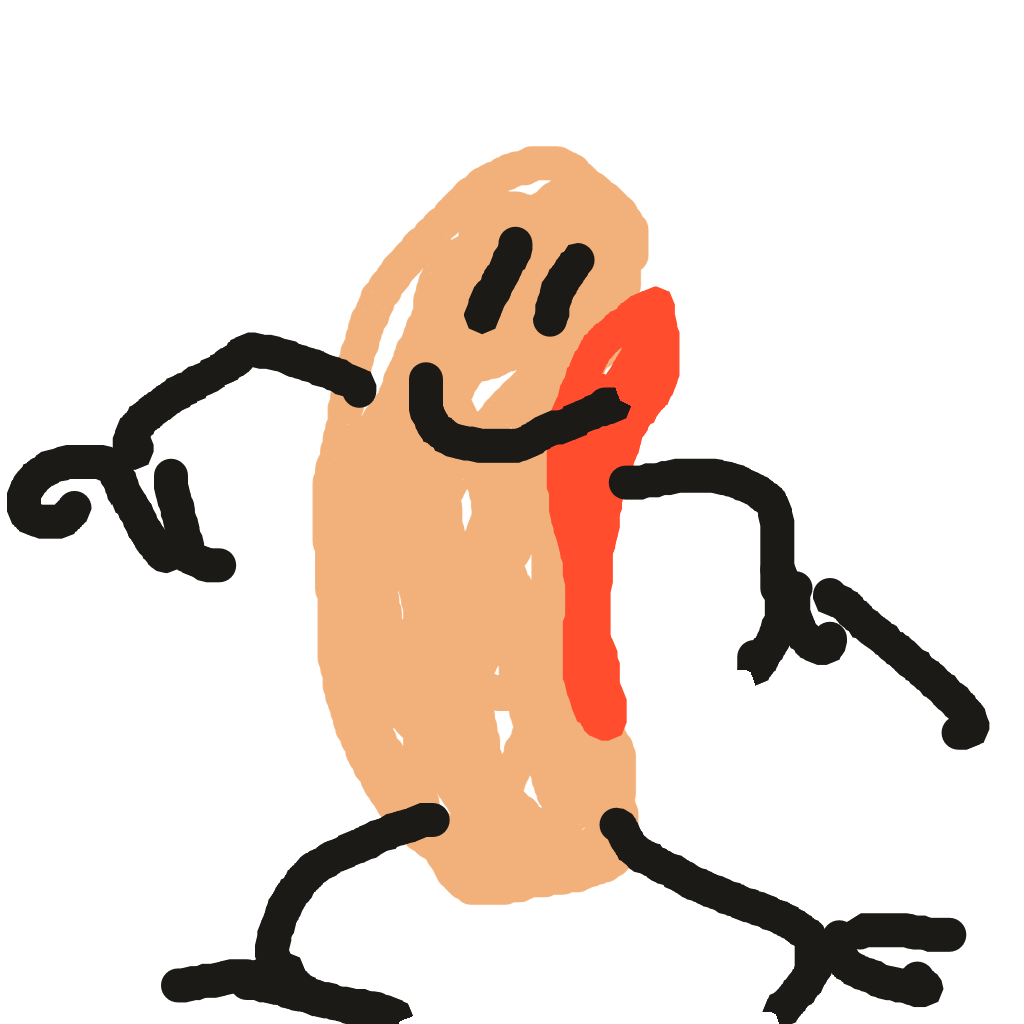 Drawing of Hotdogger