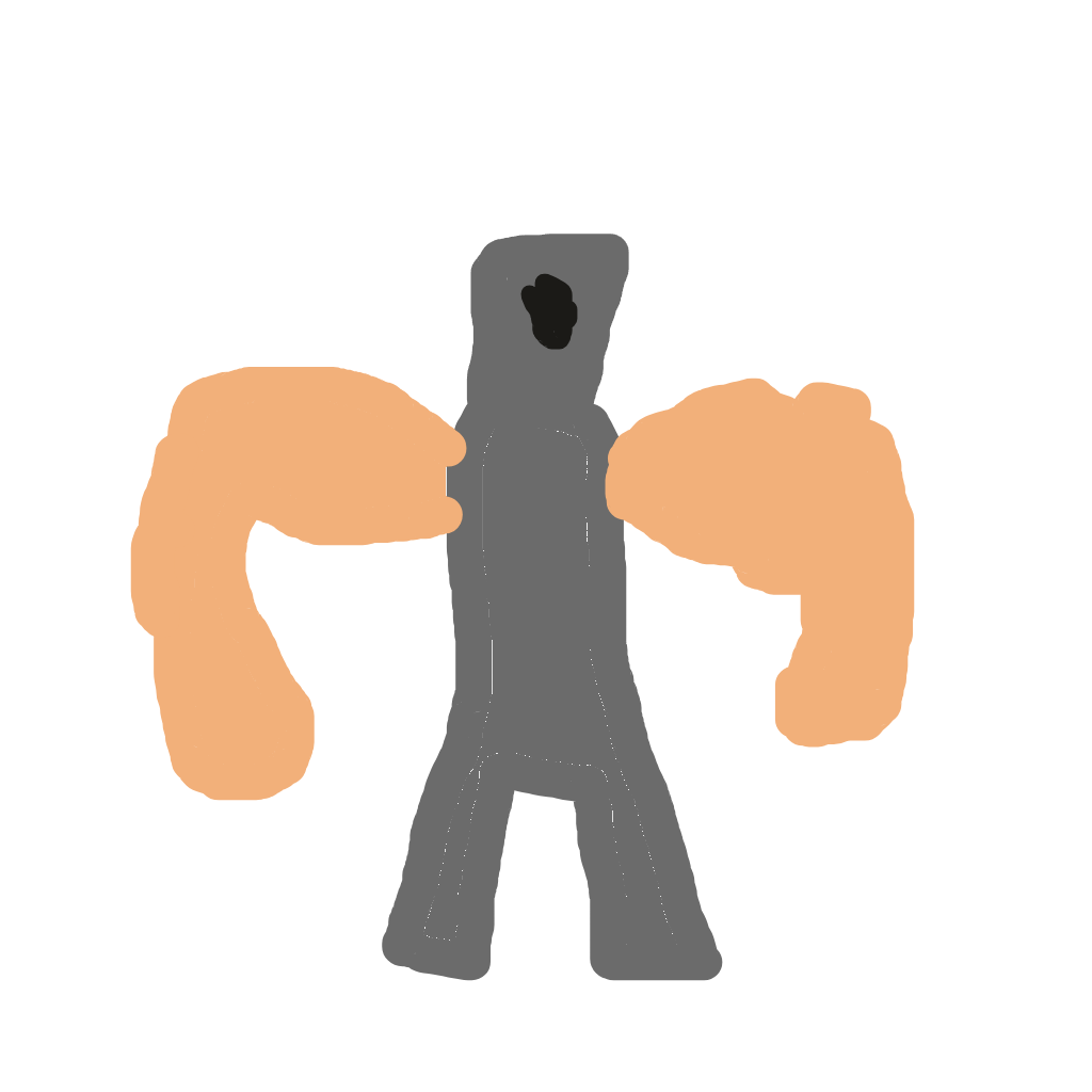 Drawing of Muscle Man