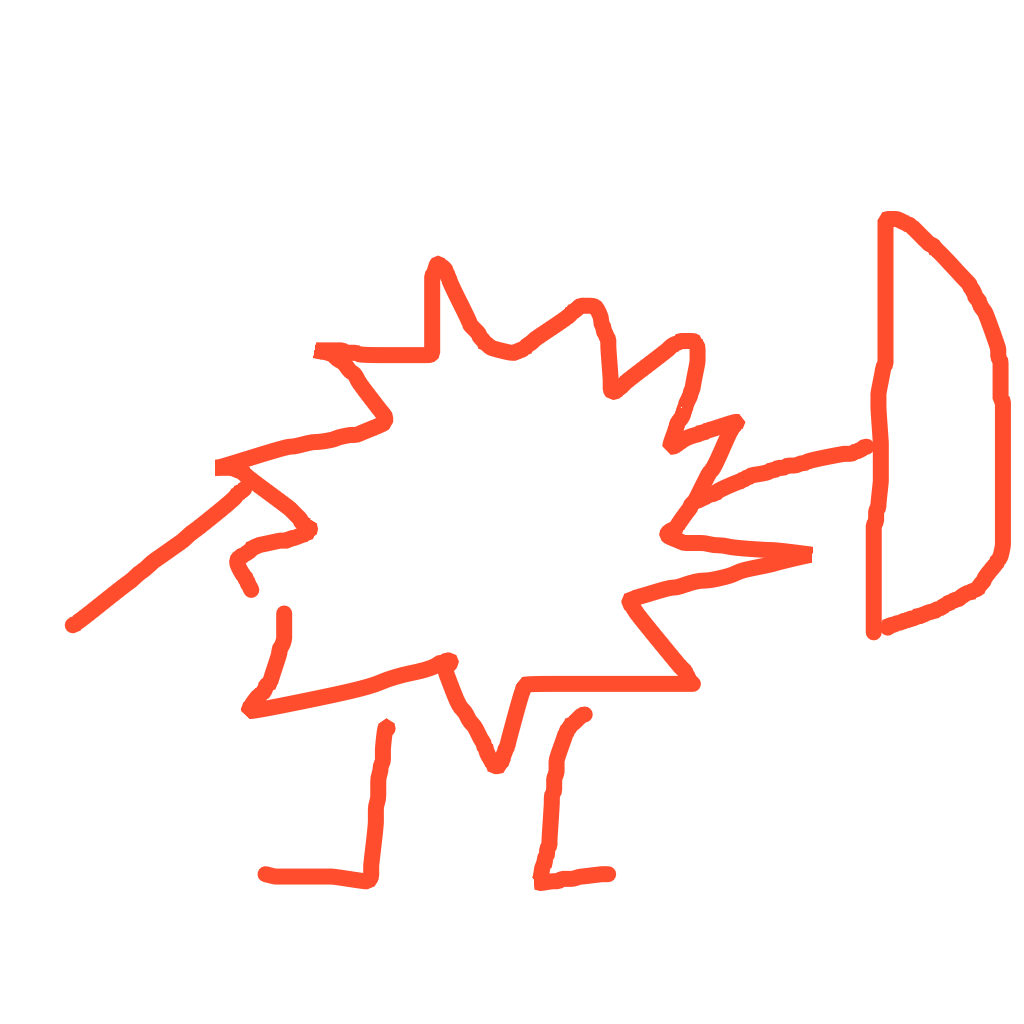 Drawing of spiky thing