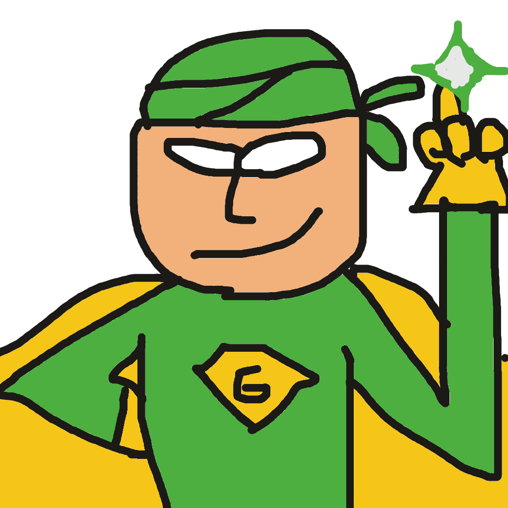 Drawing of Green man
