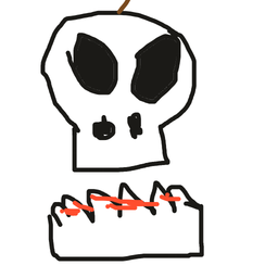 Weird skull