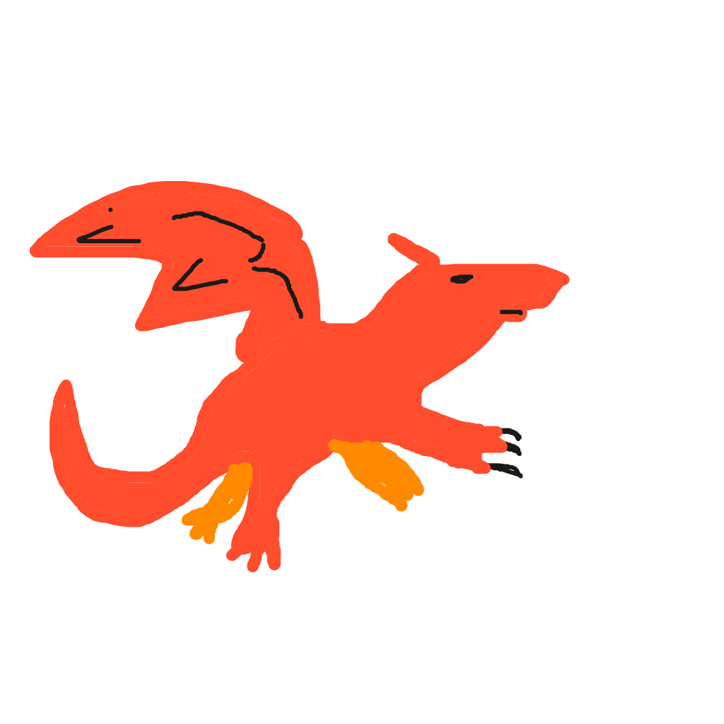 Drawing of dragon