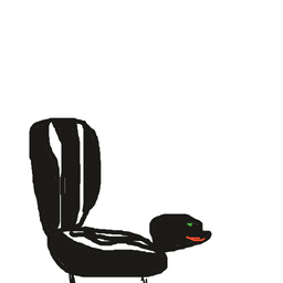 Drawing of George the Skunk, a user-created fighter in Drawn to Battle
