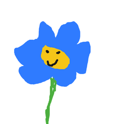 Drawing of Flower, a user-created fighter in Drawn to Battle