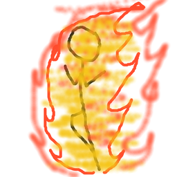 Drawing of FIRE MAN