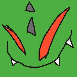 Drawing of The Lizardface, a user-created fighter in Drawn to Battle