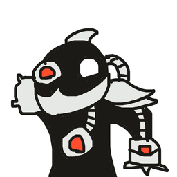 Drawing of Metalio, a user-created fighter in Drawn to Battle