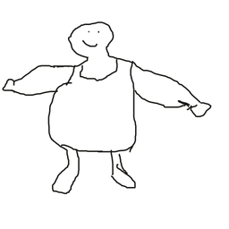 Drawing of a proper lad, a user-created fighter in Drawn to Battle