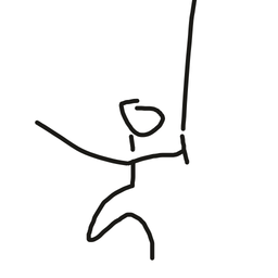 Drawing of Nameless Scribble, a user-created fighter in Drawn to Battle