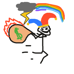 Drawing of Burglar, a user-created fighter in Drawn to Battle