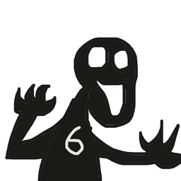 Drawing of 6, a user-created fighter in Drawn to Battle