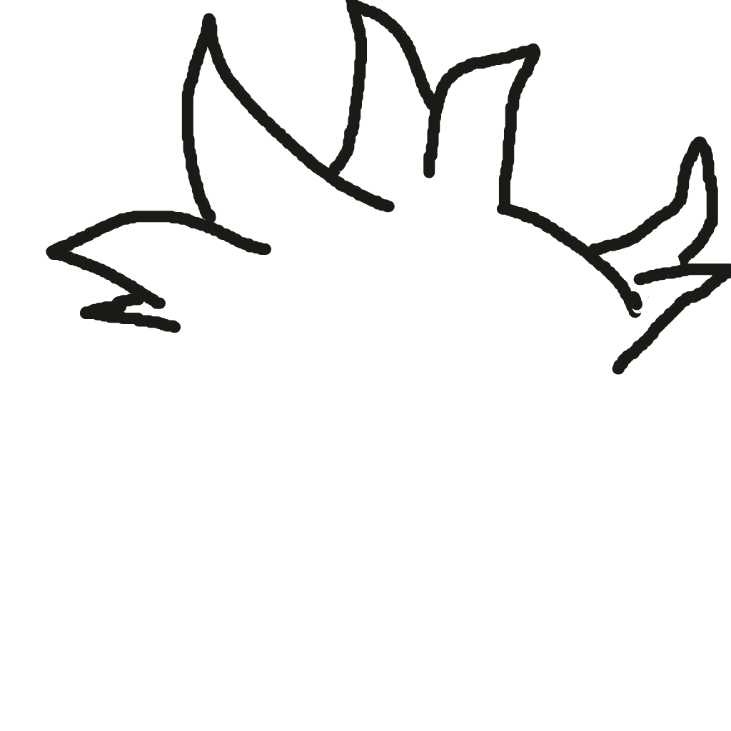 Drawing of hair, a Drawn to Battle fighter