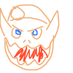 Drawing of Galae The Fire, a user-created fighter in Drawn to Battle