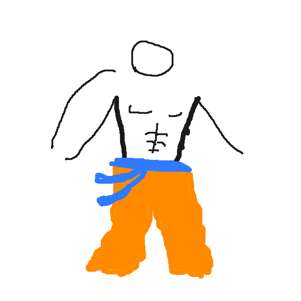 Drawing of Nameless Scribble, a Drawn to Battle fighter