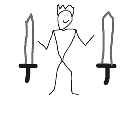 Drawing of Master swordsman