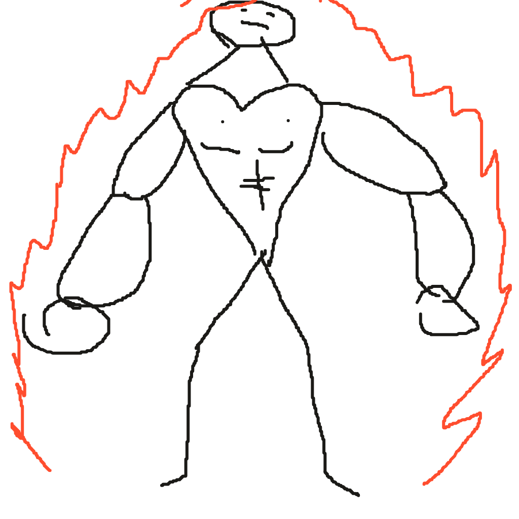 Drawing of Nameless Duelist, a Drawn to Battle fighter