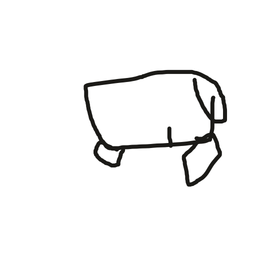 Drawing of Nameless Scribble, a user-created fighter in Drawn to Battle