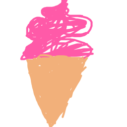 Drawing of Ice cream✨, a user-created fighter in Drawn to Battle