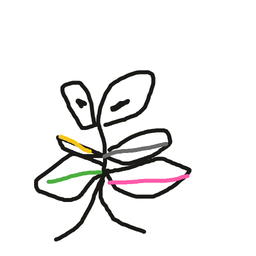 Drawing of 葉っぱ？, a user-created fighter in Drawn to Battle