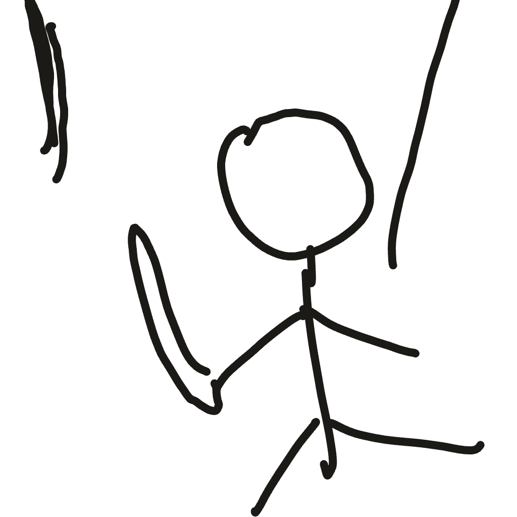 Drawing of Nameless Scribble, a Drawn to Battle fighter