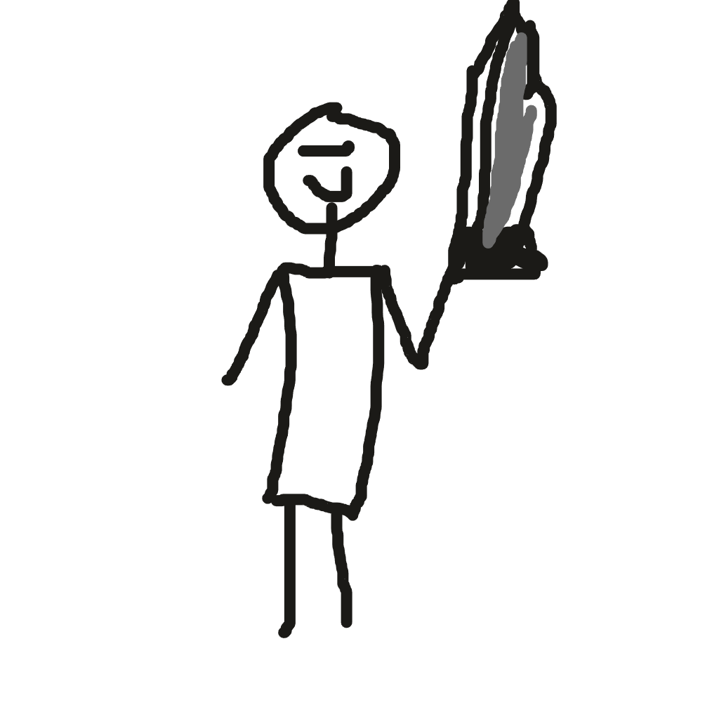 Drawing of nameless scribble?, a Drawn to Battle fighter