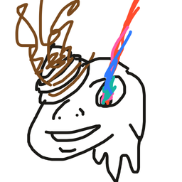 Drawing of Nameless Scribble, a user-created fighter in Drawn to Battle