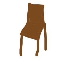 Drawing of literally just a chair, a user-created fighter in Drawn to Battle