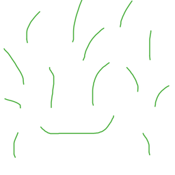 Drawing of grassopher, a user-created fighter in Drawn to Battle