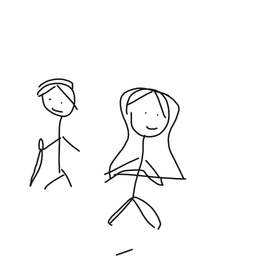 Drawing of Nameless Scribble, a user-created fighter in Drawn to Battle