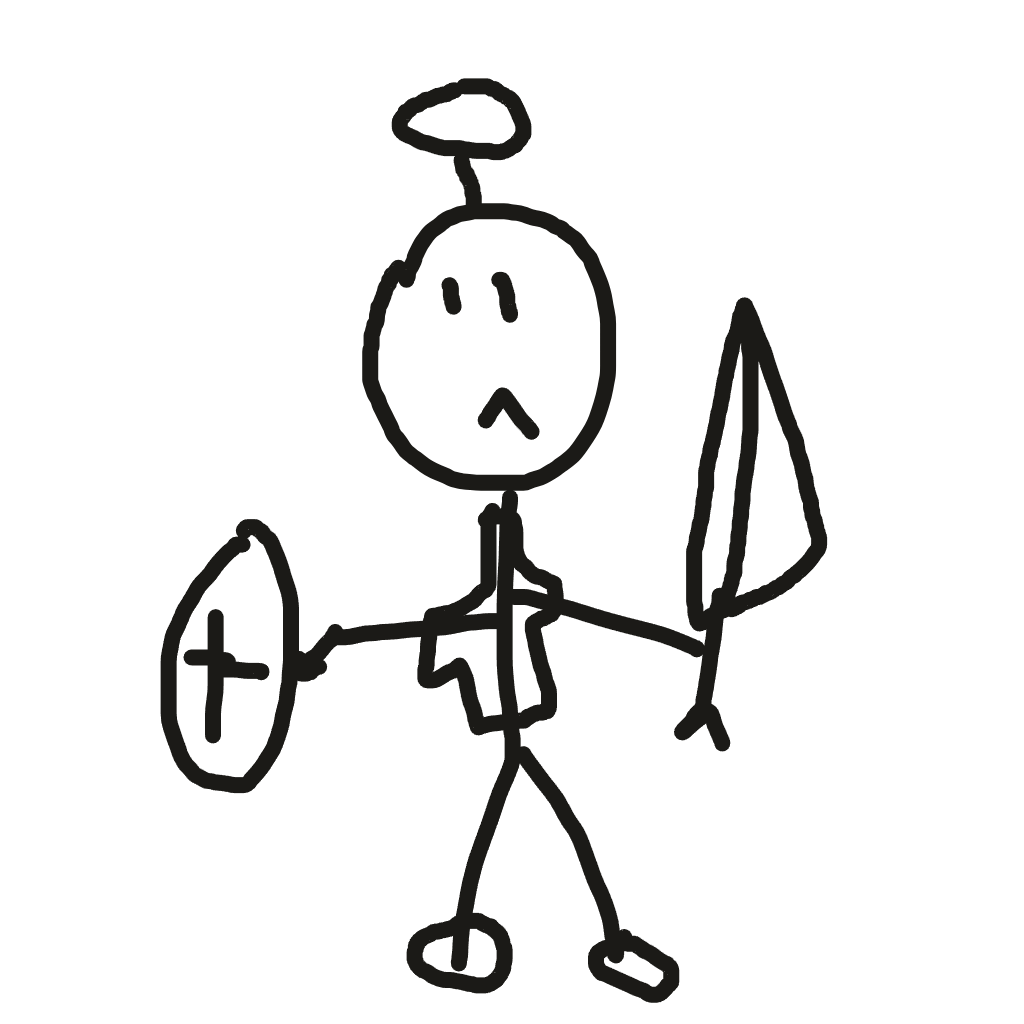Drawing of Nameless Scribble, a Drawn to Battle fighter