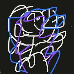 Drawing of Nameless Scribble, a user-created fighter in Drawn to Battle