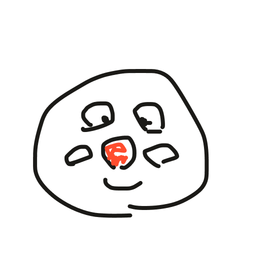 Drawing of anpanman, a user-created fighter in Drawn to Battle