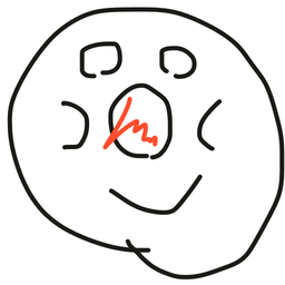 Drawing of Nameless Scribble, a user-created fighter in Drawn to Battle