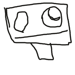 Drawing of Signy, a user-created fighter in Drawn to Battle