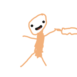 Drawing of Nameless Scribble, a user-created fighter in Drawn to Battle