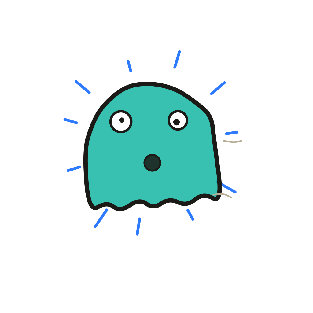 Drawing of Gary the Ghost